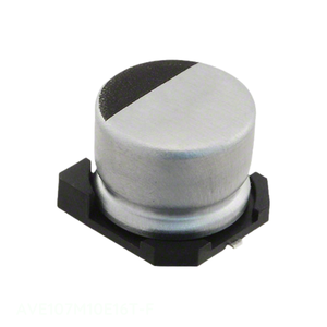 ตัวเก็บประจุแบบยึดพื้นผิว100 uF 20% 10V SMD 100 uF AVE107M10E16T-F - Product Image 1