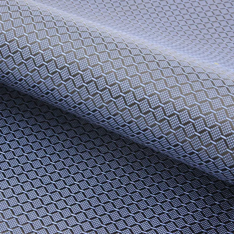 Dobby Jacquard PVC recubierto de hilo negro tela impermeable de Oxford para impermeable