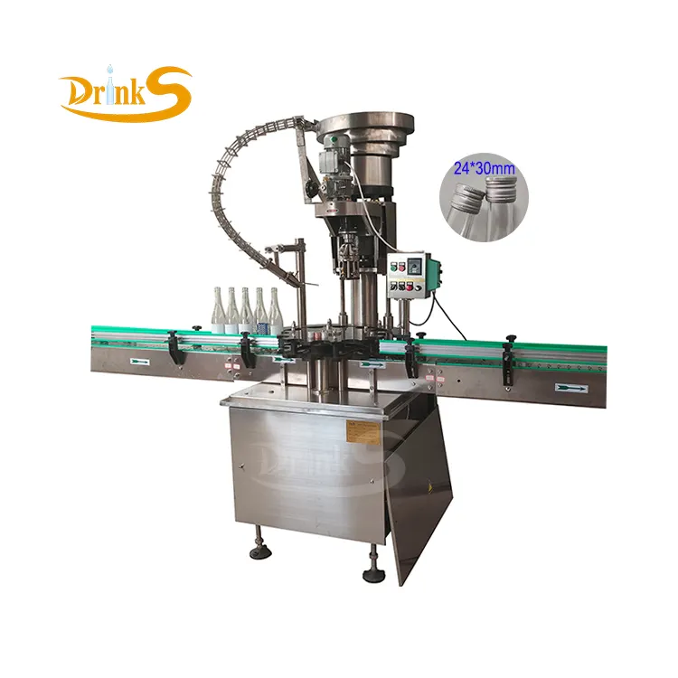 Automatic Single Head Capping Machine For Ropp Cap Glass Bottle Screw Capper