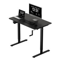 Table de bureau commerciale extensible et réglable en hauteur, en verre contemporain de haute qualité, 720mm-1180mm, modèle 2026
