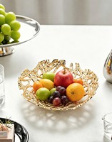 Assiettes à fruits en alliage d'aluminium tissées, petites, sur mesure et en gros – Assiettes de table décoratives, durables et de haute qualité