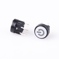 JC-L0643-8.4H interrupteur Tactile avec Led 12v interrupteur Tactile lumineux avec couvercle