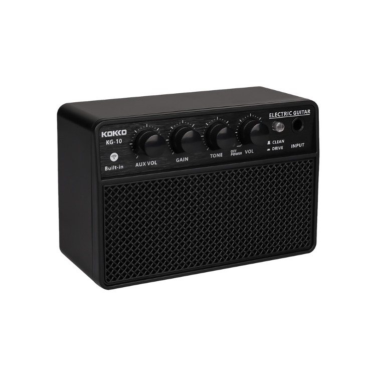 Amplificatore Per Chitarra Elettrica Amplificatore Chitarra Mini 10W - Portatile Con Bluetooth E Riverbero Uscita Cuffie Pratica Silenziosa