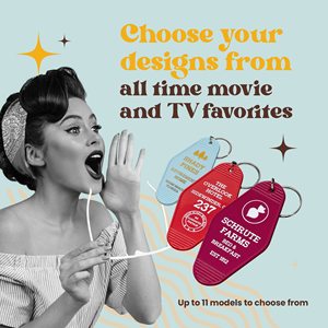 Llavero de Acrílico Personalizado con Impresión UV, Diseño Vintage de Hotel, Estilo Anime y Dibujos Animados para Hoteles y Motels - Product Image 5