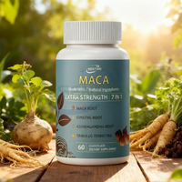 Capsules de poudre d'extrait de racine de maca noire rouge jaune Améliore la vitalité Stimule la santé reproductive Capsules de maca pour hommes