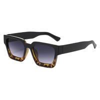 Lunettes de soleil à monture épaisse, monture intégrale carrée, style tendance, UV400 anti-reflet, port en extérieur, design unisexe, logo personnalisé disponible