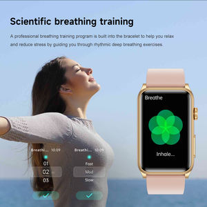 ساعة ذكية COFIT بشاشة AMOLED وحزام من السيليكا جل وهيكل بلاستيكي، تدعم نظام أندرويد، إجراء المكالمات، منبه، تذكير بالمكالمات، قياس الحركة، مقاومة للماء IP67 - Product Image 2