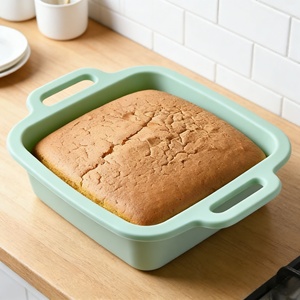 Molde de silicona cuadrado grande personalizado para pasteles, molde de silicona engrosado para mousse, molde de silicona de grado alimenticio para base de pastel chiffon y pan. - Product Image 5