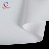 Bâche en tissu polyester tissé occultant, enduite de PVC renforcé, résistante aux UV, imperméable et robuste pour tente extérieure