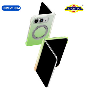 Coque bicolore dégradée en PC rigide et TPU souple pour iPhone Duo, moulage par injection, protection anti-chute, conception personnalisée par le fabricant, vente en gros - Product Image 1
