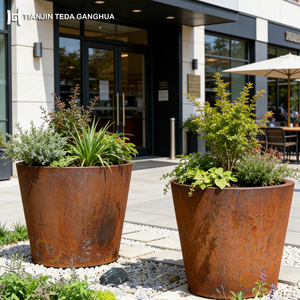 Fioriera in Acciaio Corten e Bordo per Fioriera in Acciaio Corten Personalizzato Tagliato al Laser ASTM A606 Acciaio Resistente agli Agenti Atmosferici - Product Image 3