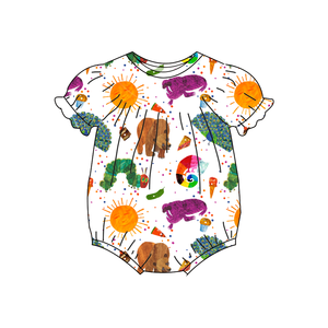 رومبير فقاعي مكشكش للفتيات الرضع موديل 2026 بنقشة أرانب، ملابس أطفال من الخيزران بالجملة - Product Image 2