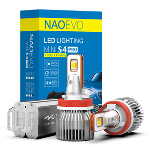 ไฟหน้ารถยนต์ NAO S4 <span class=keywords><strong>PRO</strong></span> H11 สีเหลือง หลอดไฟ LED อัตโนมัติ H7 H4 หลอดไฟรถยนต์ 3000K LED H11 3000K H11 - Product Image 1