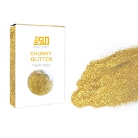 Poudre de paillettes dorées scintillantes pour résine