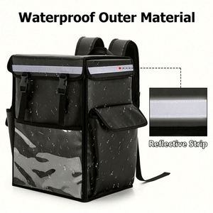 Eiomrpsible Therwall Socket <b>Backpack</b> Food Custom Brand Aluminium Foil Food Delivery Bag PVC Tarpaulin Mobile Beverage <b>Backpacks</b> - Product Image 5