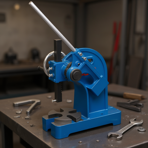 Prensa manual Fervi de 10 toneladas con soporte de acero para trabajar metales - Product Image 3