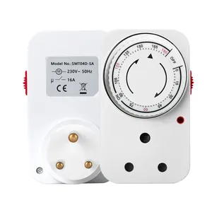 Spina <span class=keywords><strong>Timer</strong></span> conto alla rovescia meccanica Plug-in 24 ore programmabile a risparmio energetico con manopola dell'interruttore - Product Image 1