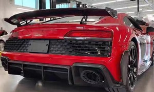 Pare-chocs de voiture en fibre de carbone sèche de style capot de la meilleure qualité 2019-2023 pour <span class=keywords><strong>Audi</strong></span> <span class=keywords><strong>R8</strong></span> Diffuseur arrière - Product Image 5