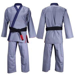 Kimono de BJJ de haute qualité, fabriqué par des professionnels, vêtements d'arts martiaux respirants, séchage rapide, polyester/coton durable, logo personnalisé sur le devant, pour hommes - Product Image 1