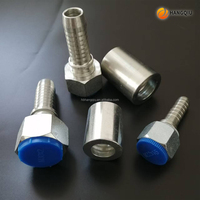 Raccords de Tuyaux Hydrauliques Revêtus de Zinc Blanc, Filetages BSP JIC NPT SAE Métriques, Connecteurs en Acier pour Systèmes de Fluides Industriels