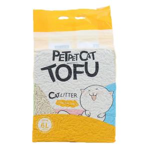 Arena para Gatos de Tofu Ecológica 6L Biodegradable con Aroma a Melocotón Control de Fragancia de 8H Libre de Polvo - Product Image 2