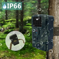 Caméra de chasse WiFi avec application, étanche IP66, 60MP, 4K CMOS, 46 LED infrarouges, vision nocturne, 6 mois d'autonomie, écran 2 pouces, pour animaux