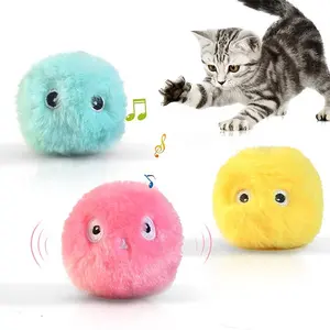 Lazada China Supplier Upgrade Fluffy Kitten Kicker Toy Chirping Cat Ball