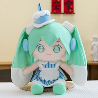 En gros, Peluche brodée Hatsune Miku, personnage d'anime mignon, style Kawaii, en peluche, collectionnable, en forme de gâteau, personnalisée, motif 'Anime Girl's Heart', avec rembourrage PP