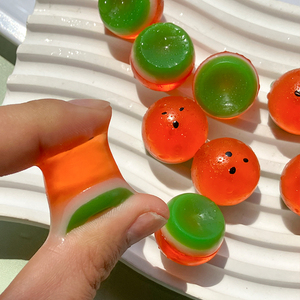 Cute Watermelon Taba <b>Squishy</b> Stress Relief Toy TPR Sticky Decompression Toys Novelty Tpr Squeeze Stretch Toys - Product Image 4