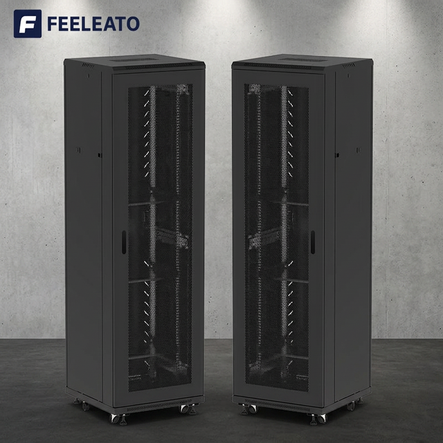47U Network Cabinet Factory Supply 32U 37U 42U 600x600mm Floor Standing Server Rack Enclosure Multi Thickness Steel Door