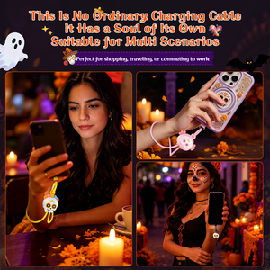 <span class=keywords><strong>ส</strong></span>ายชาร์จเร็ว 60W แบบสายรัดข้อมือ Day of the Dead USB C ป้องกันการตกหล่น <span class=keywords><strong>ส</strong></span>ำหรับ iPhone และ Android - Product Image 3