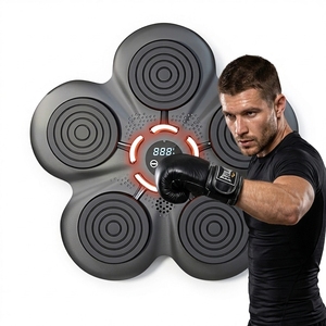 Machine <span class=keywords><strong>de</strong></span> <span class=keywords><strong>boxe</strong></span> musicale pour enfants avec cible en ABS noir – Équipement d'entraînement physique - Product Image 1