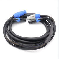 Vente en gros de câble combi Powercon XLR 3 broches 1M 2M 3M 4M 5M DMX contrôle d'éclairage de scène hybride pour la performance et l'utilisation en studio