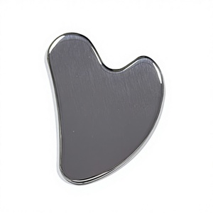 High Quality 304 Stainless Steel Facial Massage Gua Sha Stone Mirror <b>Polish</b> Finish for <b>Face</b> Care - Product Image 2
