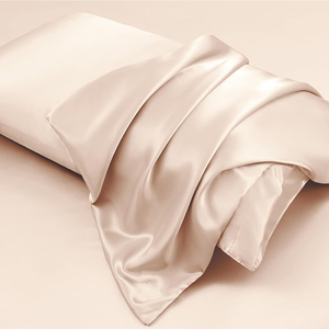 Fundas de <span class=keywords><strong>Almohada</strong></span> Modernas de Poliéster Satinado Color Beige, Tamaño Queen 20x30 Pulgadas, Cierre de Sobre, para Hotel y Hogar, Ecológicas, para un Buen Descanso - Product Image 1
