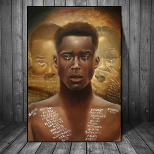 <span class=keywords><strong>Peinture</strong></span> à l'huile sur toile murale africaine 1 pièce, affiche personnalisée - Product Image 1
