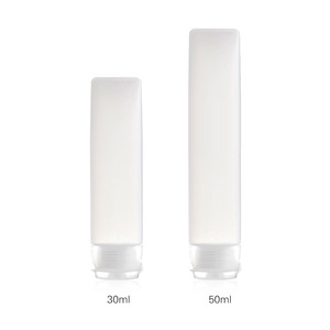 Dispensador de loción Pusu Flip Top Tube de 30-50 ml, plástico esmerilado, tamaño de viaje, para crema de manos, limpiador facial, champú, gel de ducha - Product Image 5