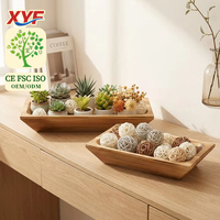 Nouveau bol à bougie d'aromathérapie en bois massif, éclairage d'ambiance, plateau à bougies parfumées, bol de rangement à trois compartiments, bougeoir