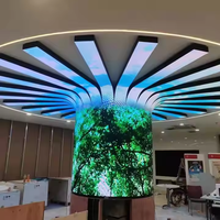 Panneau d'affichage LED flexible et souple haute résolution pour intérieur, prix usine, modules LED souples P1.86, P2, P2.5