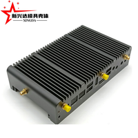 Casing Pendingin Pasif Aluminium Ekstrusi Full Fin Berlapis Anodize Hitam untuk Mini PC Industri Tanpa Kipas