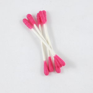 300Pcs Eco Paper Stick Dual-<strong>Tip</strong> Swabs, <strong>Pink</strong> &amp; Orange Two-Color Pack, Single Spiral &amp; Round <strong>Tip</strong>, Matte Flip-Top Square Box - Product Image 2