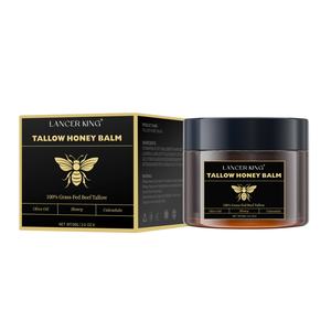 Baume fouetté au suif de bœuf et au miel brut, hydratant naturel et biologique provenant de bétail nourri à l'herbe, pour le visage et les peaux sèches - Product Image 6