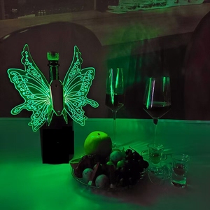 Richshining - Alas de Mariposa Luminosas de Acrílico que Brillan en la Oscuridad, Decoración para Botellas, Bodas, Conciertos, Fiestas, Eventos, Recuerdos para Fiestas Brillantes - Product Image 2