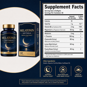 Complément Premium pour le Sommeil – 60 Gélules Molles avec Camomille, Mélisse et Fleur de la Passion pour le Bien-être Quotidien – Vente en Gros - Product Image 6