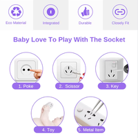 Cache-prise de sécurité Fabe pour enfants, pour une utilisation aux États-Unis et ailleurs, blanc ou couleur personnalisée