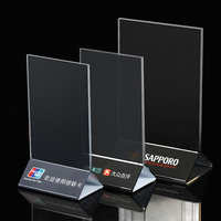 Support de Table personnalisé en acrylique A4/A5/A6, panneau de Table en acrylique transparent, porte-cartes de Menu, présentoir de Page publicitaire en acrylique de bureau