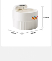 Fontaine à eau automatique pour animaux de compagnie de 2 L, distributeur d'eau en acier inoxydable avec fenêtre de niveau d'eau, filtre, utilisation en intérieur
