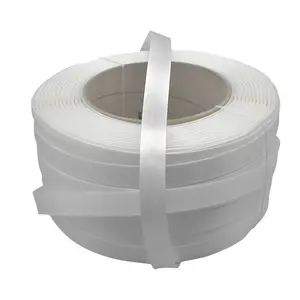 运输包装用25毫米1英寸柔软最低成本聚酯柔性纤维胶带复合织带