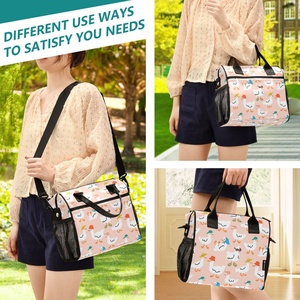 Sac à déjeuner réutilisable imperméable personnalisé avec logo, grand sac fourre-tout pour le travail, le pique-nique, la randonnée, prix avantageux - Product Image 5