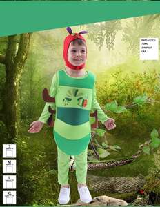 Ecowalson Disfraz per bambini il Costume da Caterpillaru molto affamato per ragazzi libro per ragazze settimana insetti animali - Product Image 4